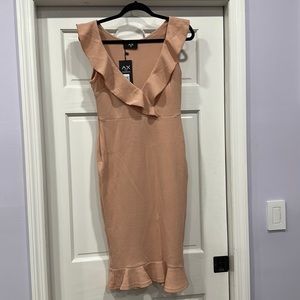 AX Paris | Salmon Pink Ruffle | Dress | Size 10 NWT